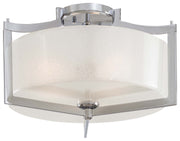Minka-Lavery - 4397-77 - Three Light Semi Flush Mount - Clarte - Chrome
