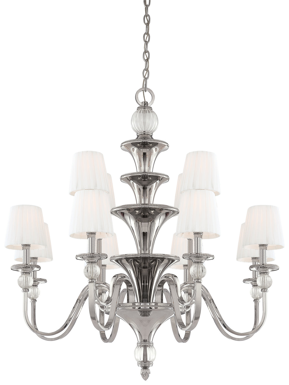Metropolitan - N6611-613 - 12 Light Chandelier - Aise - Polished Nickel