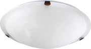 Quorum - 3000-16-86 - Three Light Ceiling Mount - 3000 Ceiling Mounts - Oiled Bronze