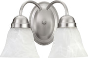 Quorum - 5403-2-65 - Two Light Wall Mount - 5403 Lighting Series - Satin Nickel