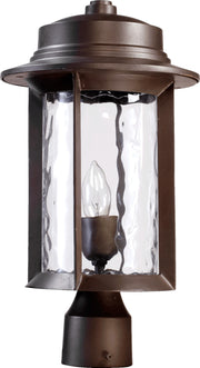 Quorum - 7248-9-86 - One Light Post Mount - Charter - Oiled Bronze