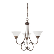 Millennium - 1363-RBZ - Three Light Chandelier - Fulton - Rubbed Bronze