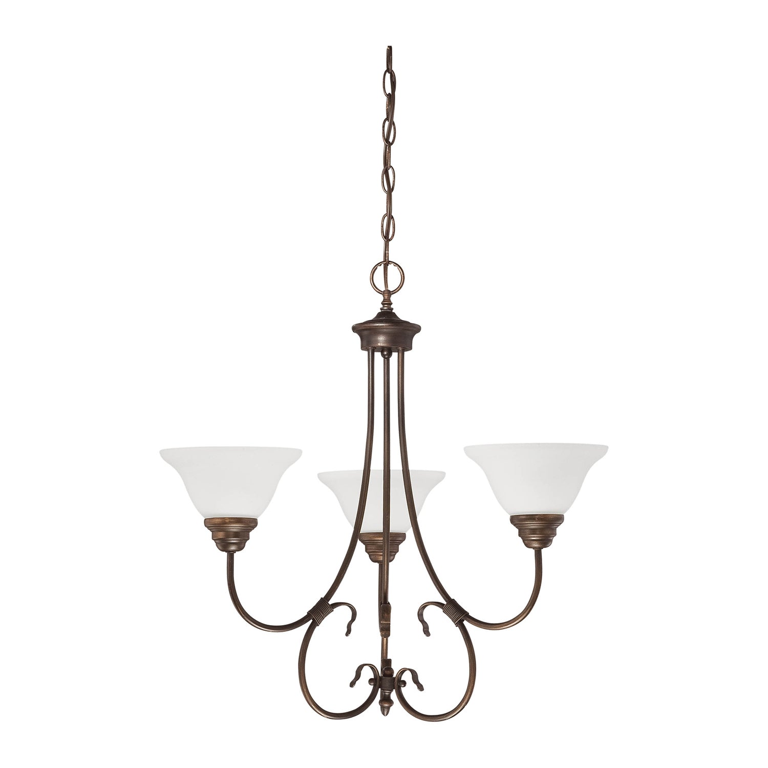 Millennium - 1363-RBZ - Three Light Chandelier - Fulton - Rubbed Bronze