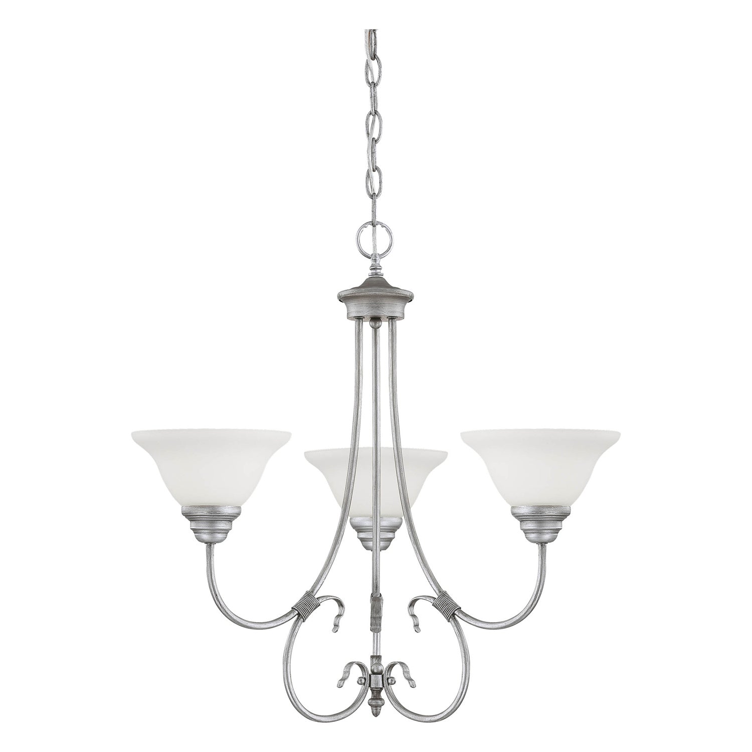Millennium - 1363-RS - Three Light Chandelier - Fulton - Rubbed Silver