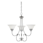 Millennium - 1363-RS - Three Light Chandelier - Fulton - Rubbed Silver