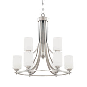 Millennium - 7259-SN - Nine Light Chandelier - Bristo - Satin Nickel
