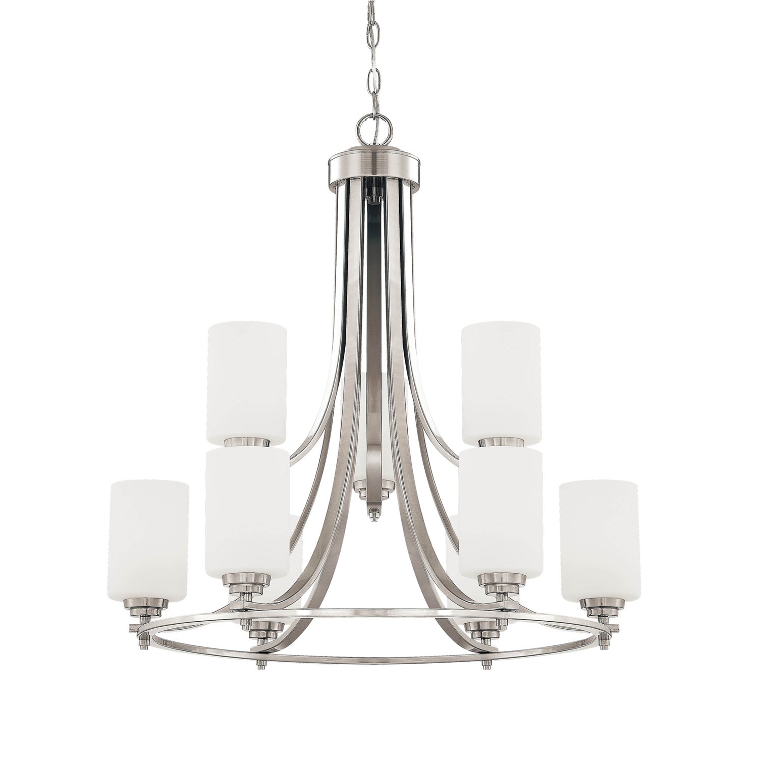 Millennium - 7259-SN - Nine Light Chandelier - Bristo - Satin Nickel