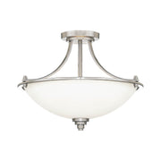 Millennium - 7263-SN - Three Light Pendant - Bristo - Satin Nickel