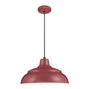Millennium - RWHC17-SR - One Light Pendant - R Series - Satin Red