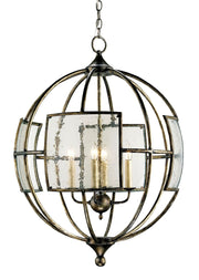 Currey and Company - 9750 - Four Light Chandelier - Pyrite Bronze