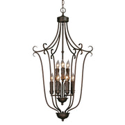 Golden - 6427-9 RBZ - Nine Light Chandelier - Grace - Rubbed Bronze