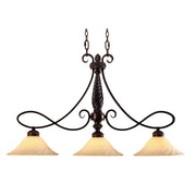 Golden - 8106-10 CDB - Three Light Linear Pendant - Torbellino - Cordoban Bronze