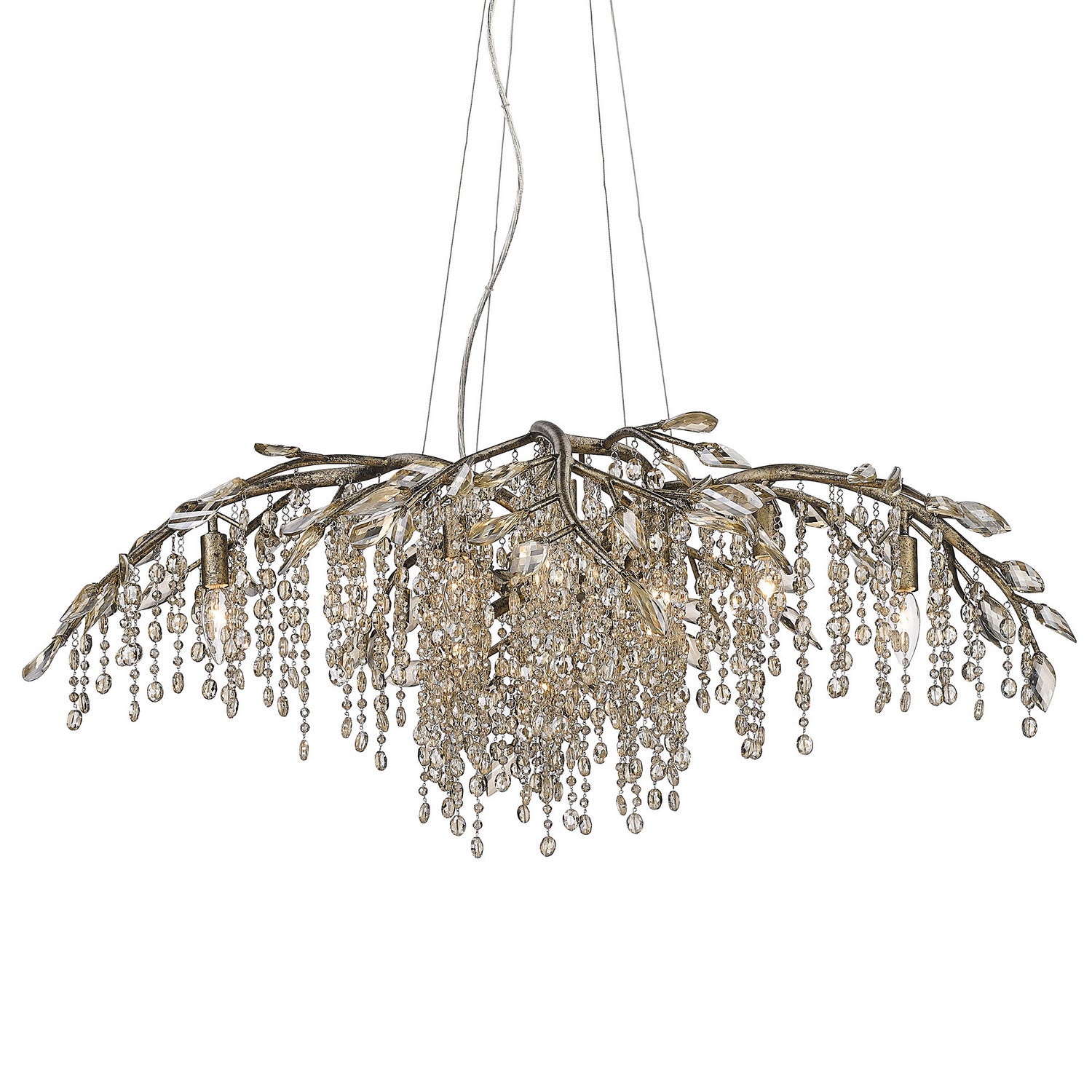 Golden - 9903-12 MG - 12 Light Chandelier - Autumn Twilight - Mystic Gold