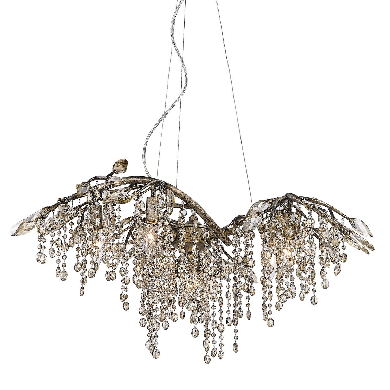 Golden - 9903-6 MG - Six Light Chandelier - Autumn Twilight - Mystic Gold