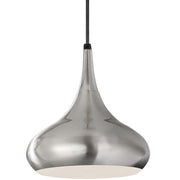 Generation Lighting - P1253BS - One Light Pendant - Belle - Brushed Steel