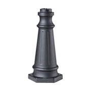 Generation Lighting - POSTBASE BK - Postbase - Outdoor Post Base - Black