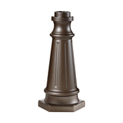 Generation Lighting - POSTBASE ORB - Postbase - Outdoor Post Base - Oil Rubbed Bronze