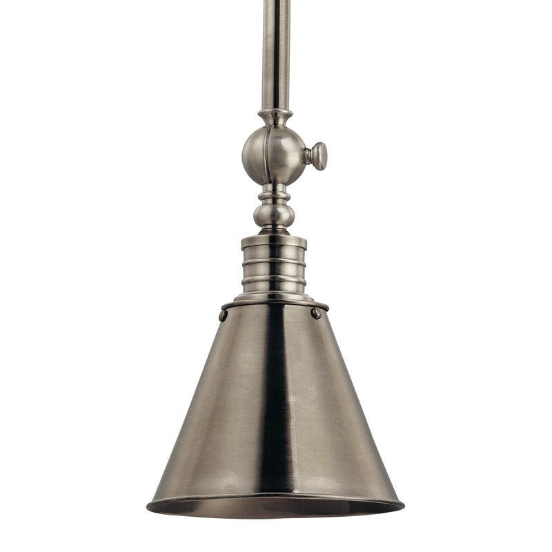 Hudson Valley - 9908-HN - One Light Pendant - Darien - Historic Nickel
