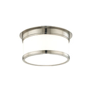 Hudson Valley - 709-SN - One Light Flush Mount - Geneva - Satin Nickel