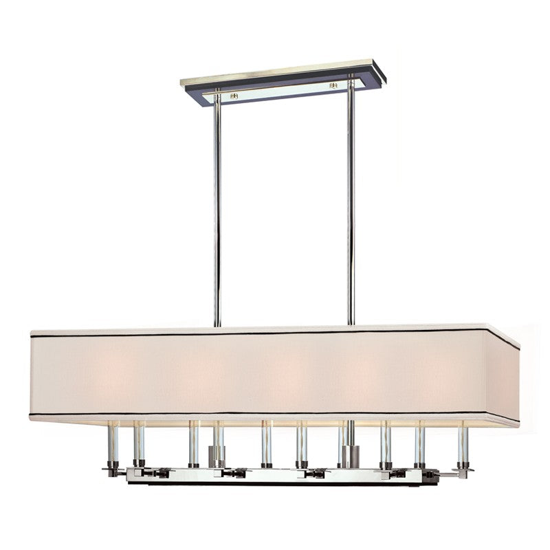 Hudson Valley - 2938-PN - Ten Light Island Chandelier - Collins - Polished Nickel