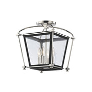 Hudson Valley - 3610-PN - Four Light Semi Flush Mount - Hollis - Polished Nickel