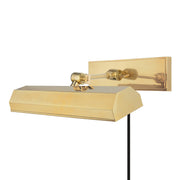 Hudson Valley - 7016-AGB - Two Light Picture Light With Plug - Woodbury - Aged Brass