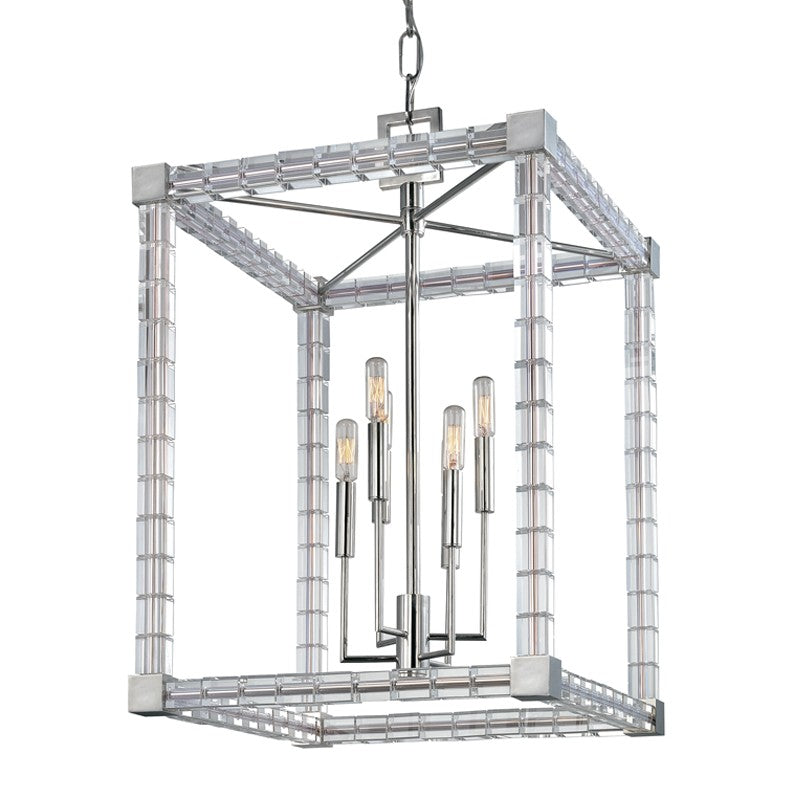 Hudson Valley - 7118-PN - Six Light Chandelier - Alpine - Polished Nickel