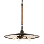 Troy Lighting - F3146-HBZ - Four Light Chandelier - Brooklyn - Heritage Bronze