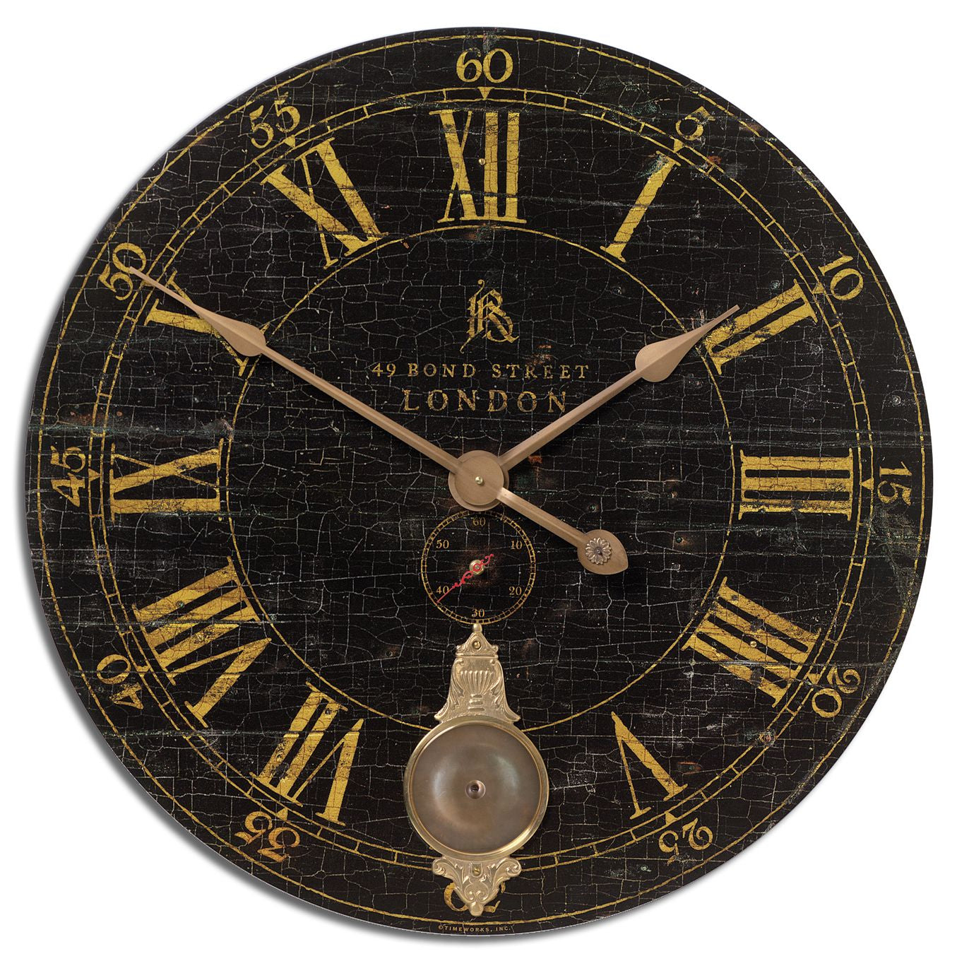 Uttermost - 06030 - Wall Clock - Bond Street - Laminated