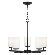 Generation Lighting - 31161-112 - Five Light Chandelier - Oslo - Midnight Black
