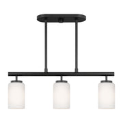Generation Lighting - 66160-112 - Three Light Island Pendant - Oslo - Midnight Black