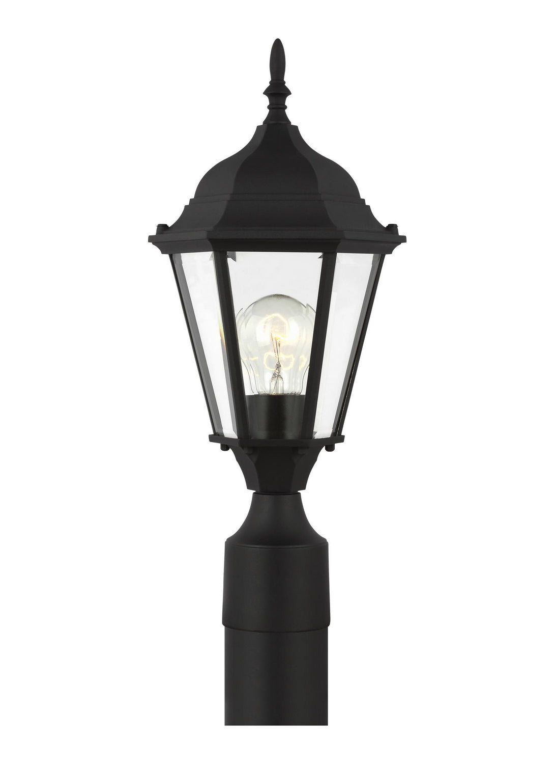 Generation Lighting - 82938-12 - One Light Outdoor Post Lantern - Bakersville - Black