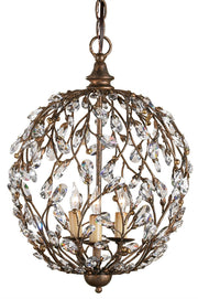 Currey and Company - 9652 - Three Light Chandelier - Cupertino