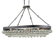 Currey and Company - 9888 - Six Light Chandelier - French Black