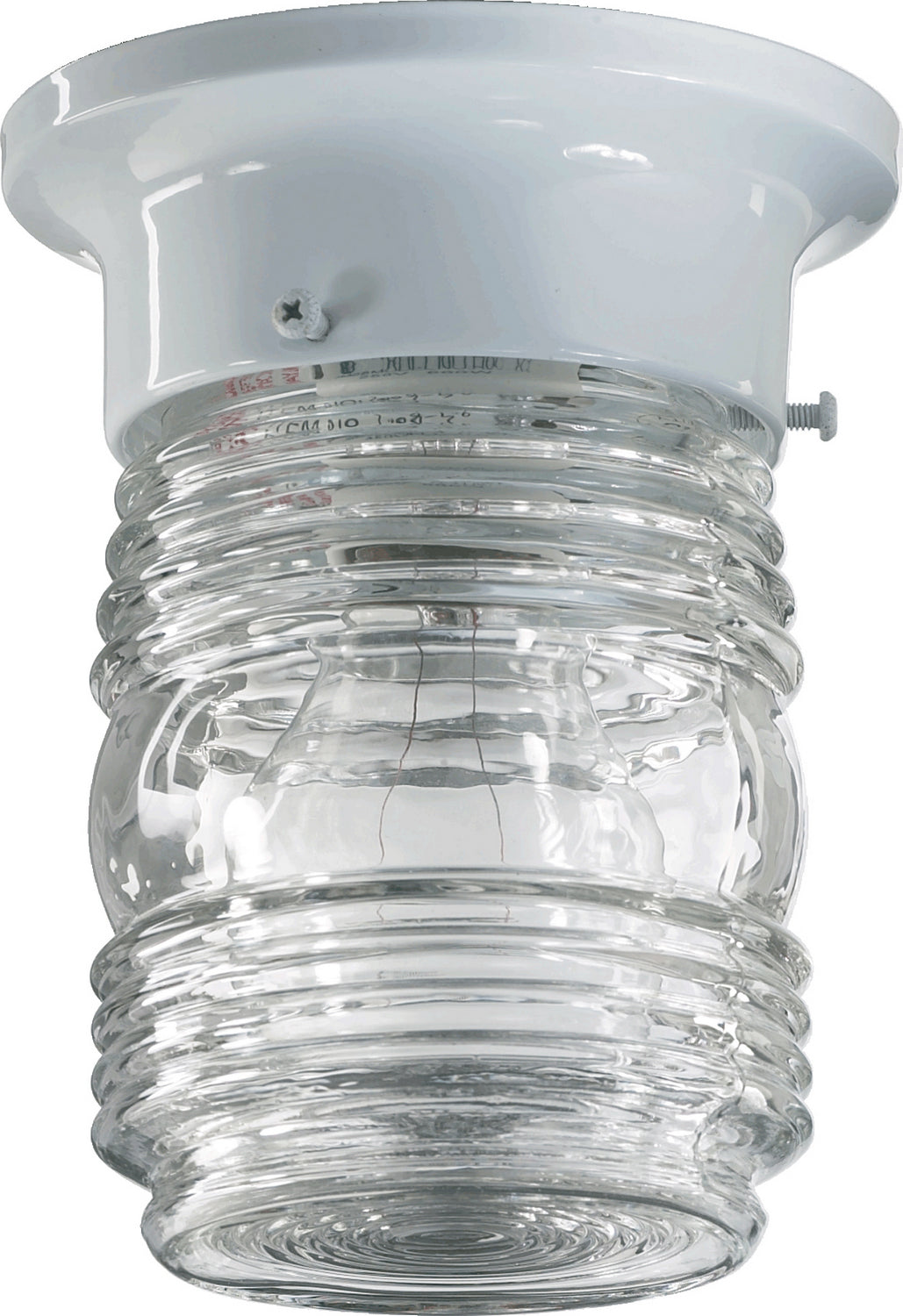 Quorum - 3009-3-6 - One Light Ceiling Mount - Jelly Jars - White
