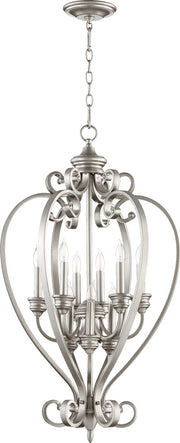 Quorum - 6854-9-64 - Nine Light Entry Pendant - Bryant - Classic Nickel
