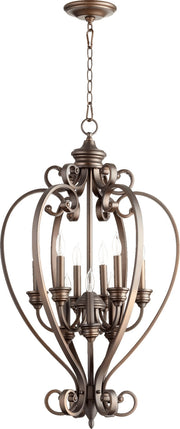 Quorum - 6854-9-86 - Nine Light Entry Pendant - Bryant - Oiled Bronze