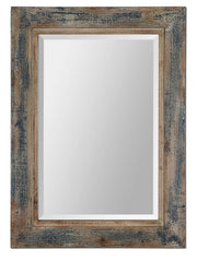 Uttermost - 13829 - Mirror - Bozeman - Blue w/Aged Wood Undertone