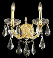 Elegant Lighting - 2801W2G/RC - Two Light Wall Sconce - Maria Theresa - Gold