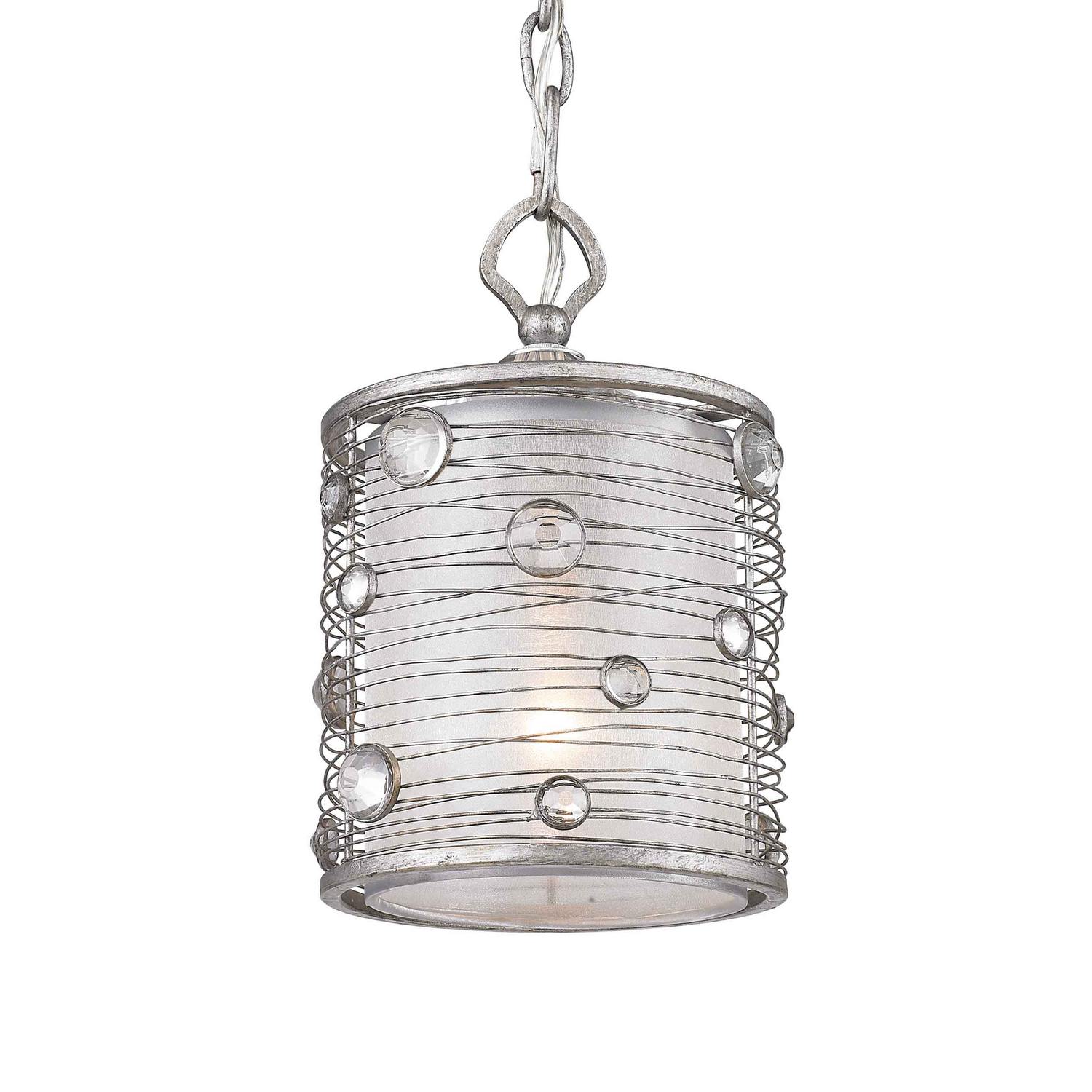 Golden - 1993-M1L PS - One Light Mini Pendant - Joia - Peruvian Silver