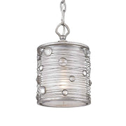 Golden - 1993-M1L PS - One Light Mini Pendant - Joia - Peruvian Silver