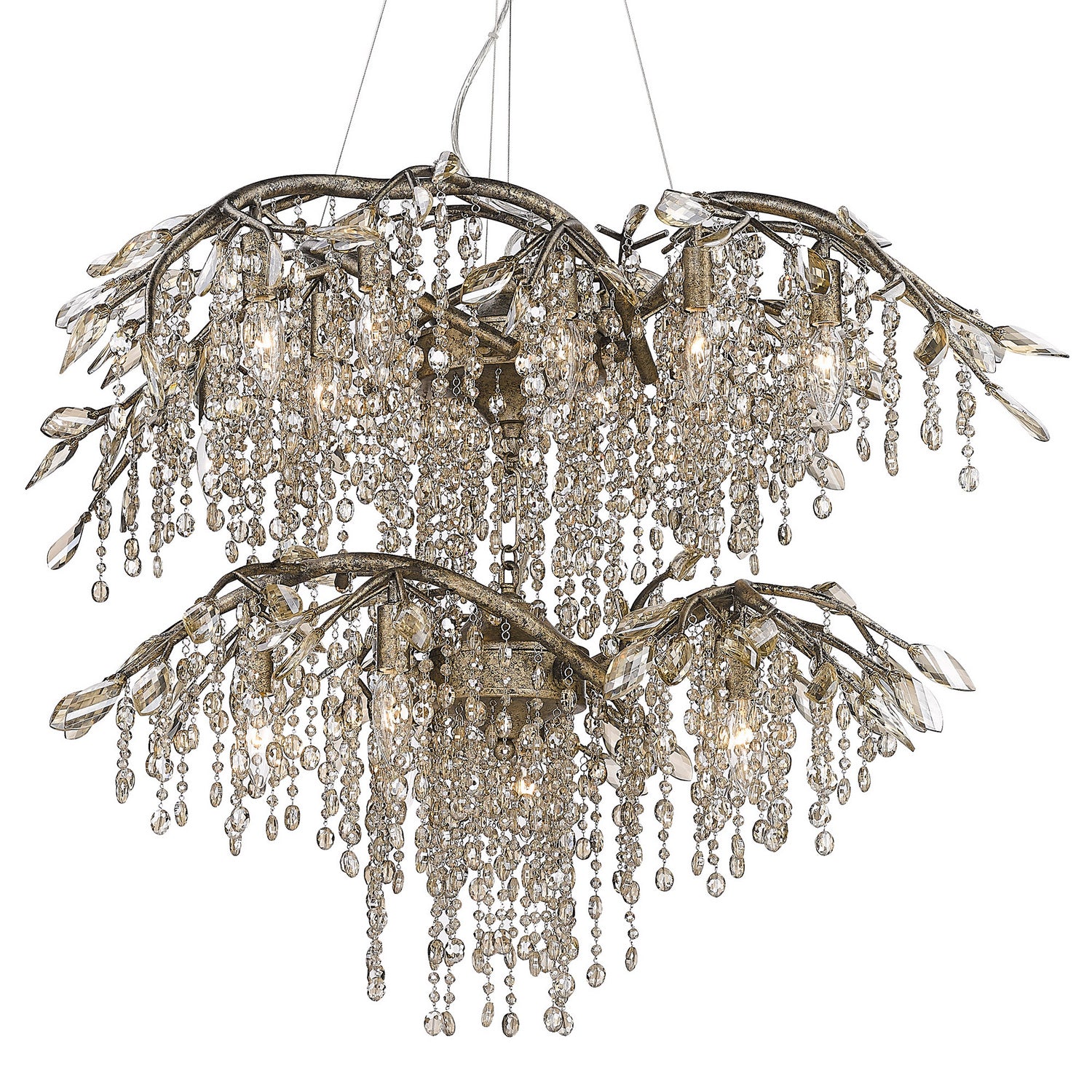 Golden - 9903-18 MG - 18 Light Chandelier - Autumn Twilight - Mystic Gold