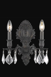 Elegant Lighting - 9602W10DB/RC - Two Light Wall Sconce - Monarch - Dark Bronze