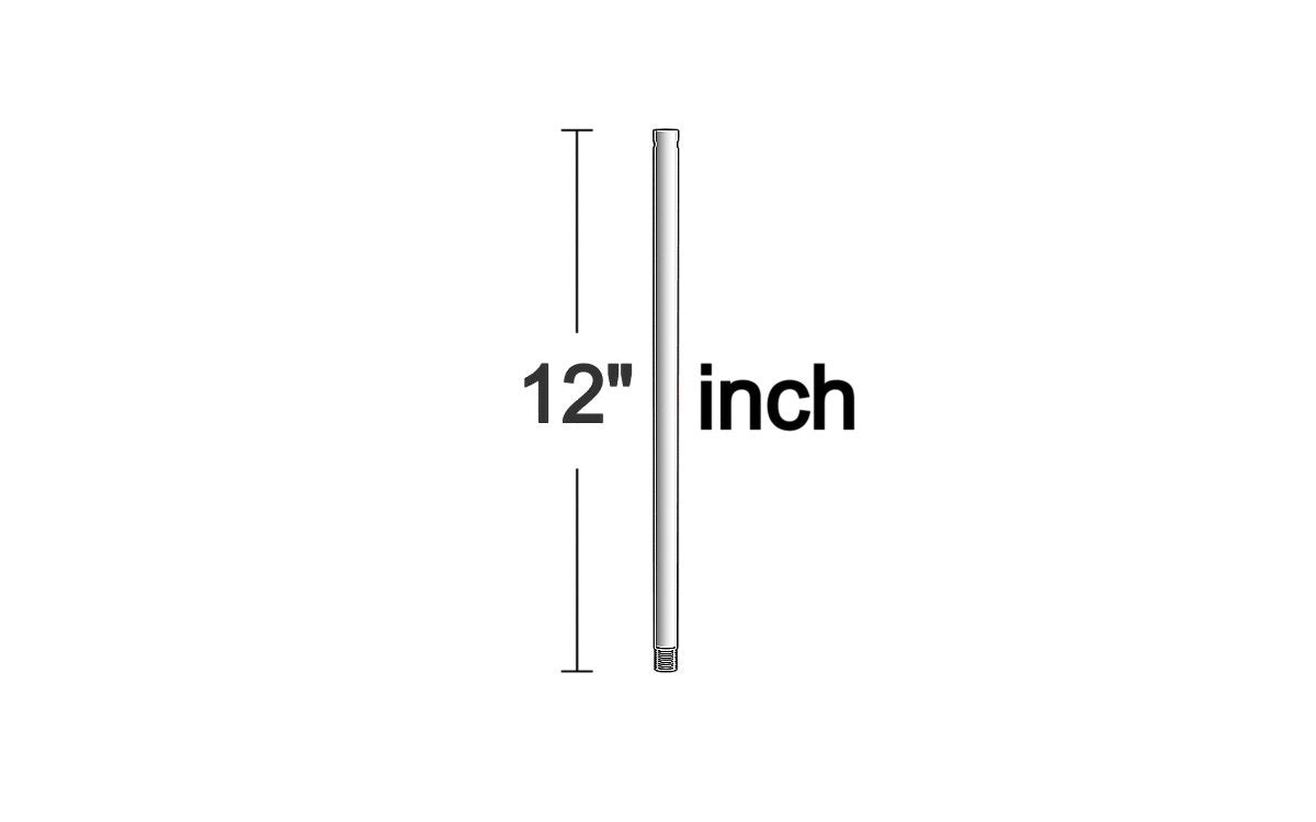 Visual Comfort Fan - DR12PN - Downrod - Universal - Polished Nickel