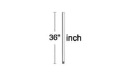 Visual Comfort Fan - DR36PN - Downrod - Universal - Polished Nickel