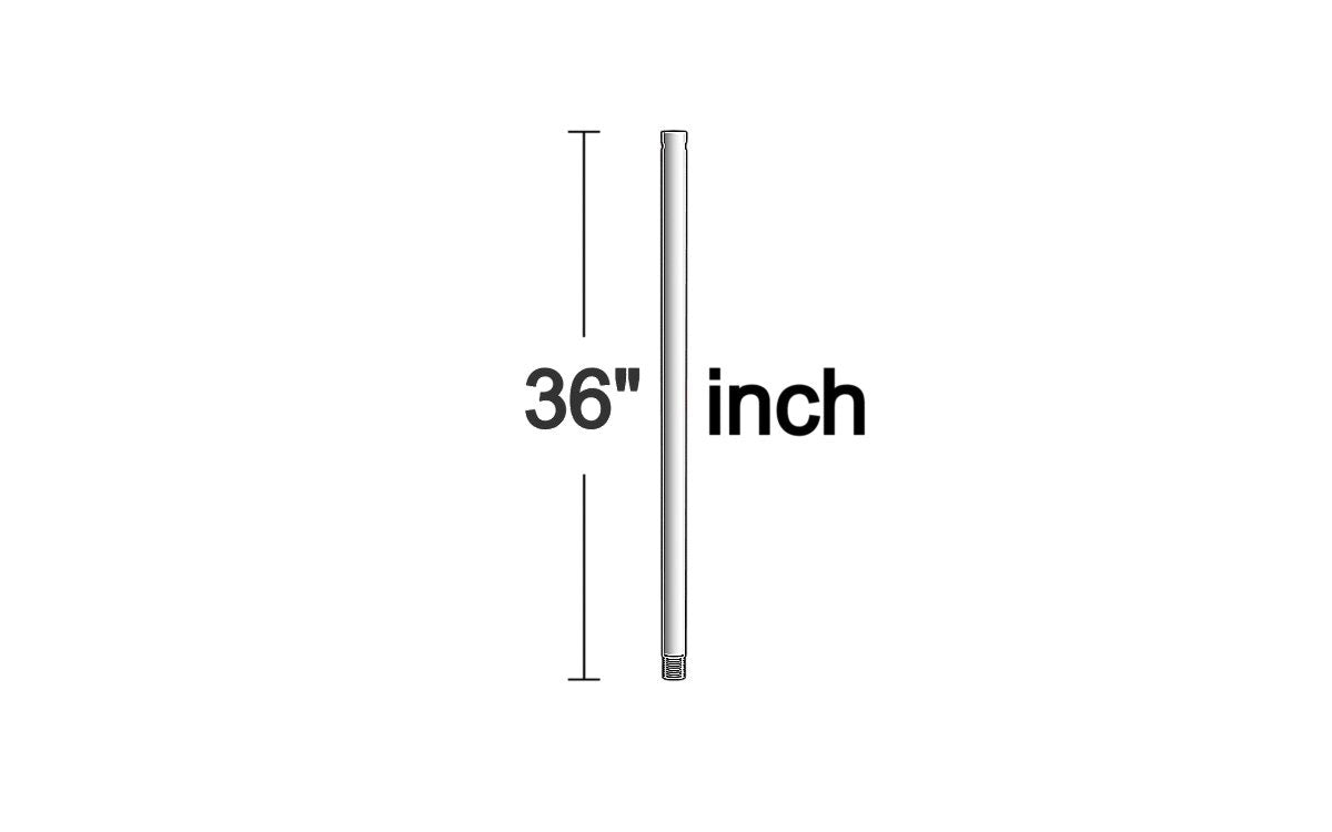 Visual Comfort Fan - DR36PN - Downrod - Universal - Polished Nickel