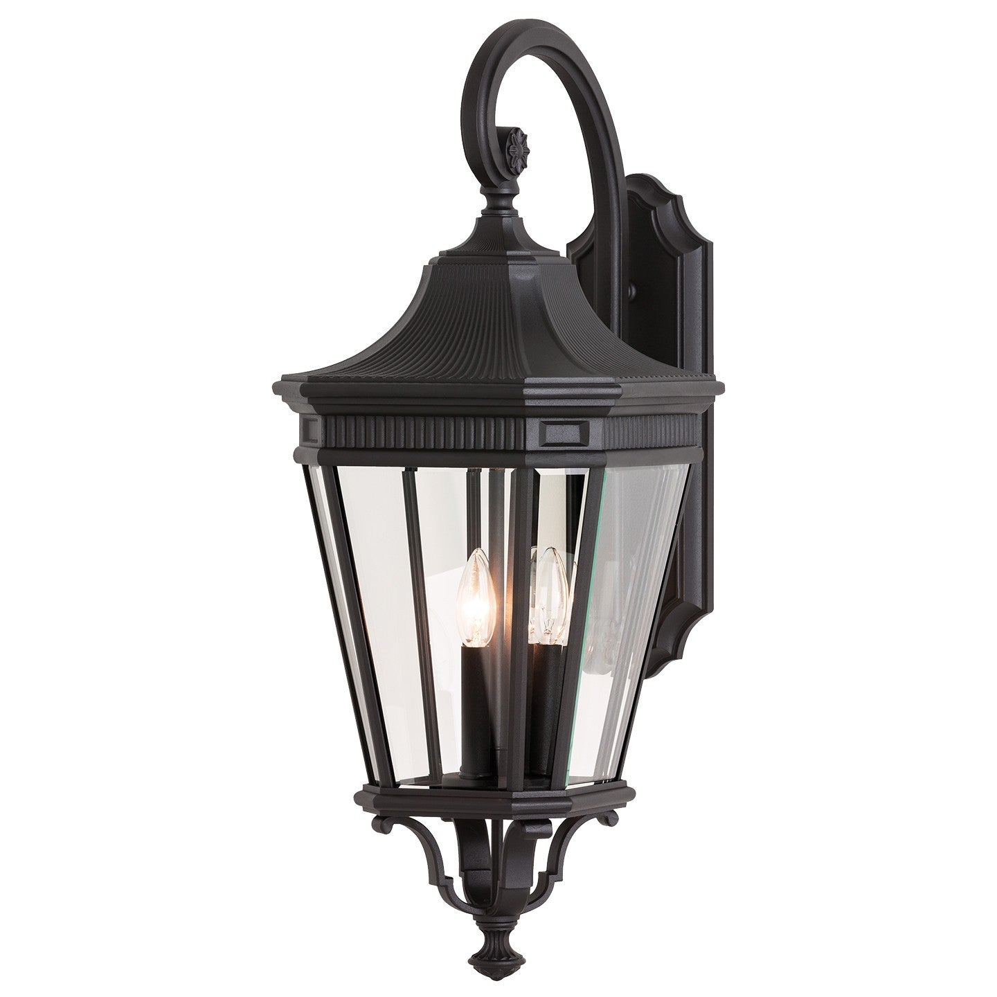 Generation Lighting - OL5404BK - Three Light Outdoor Fixture - Cotswold Lane - Black