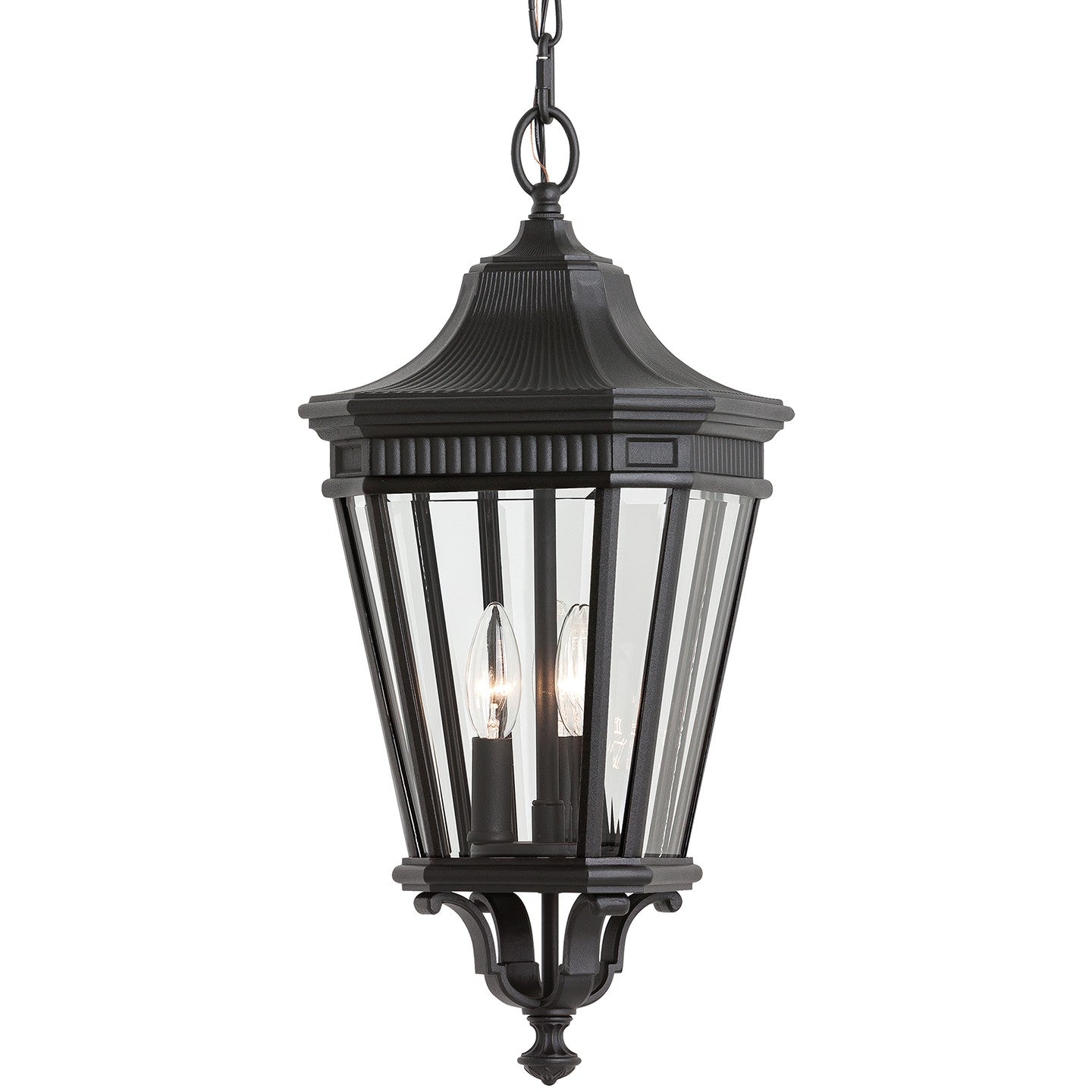 Generation Lighting - OL5411BK - Three Light Outdoor Fixture - Cotswold Lane - Black