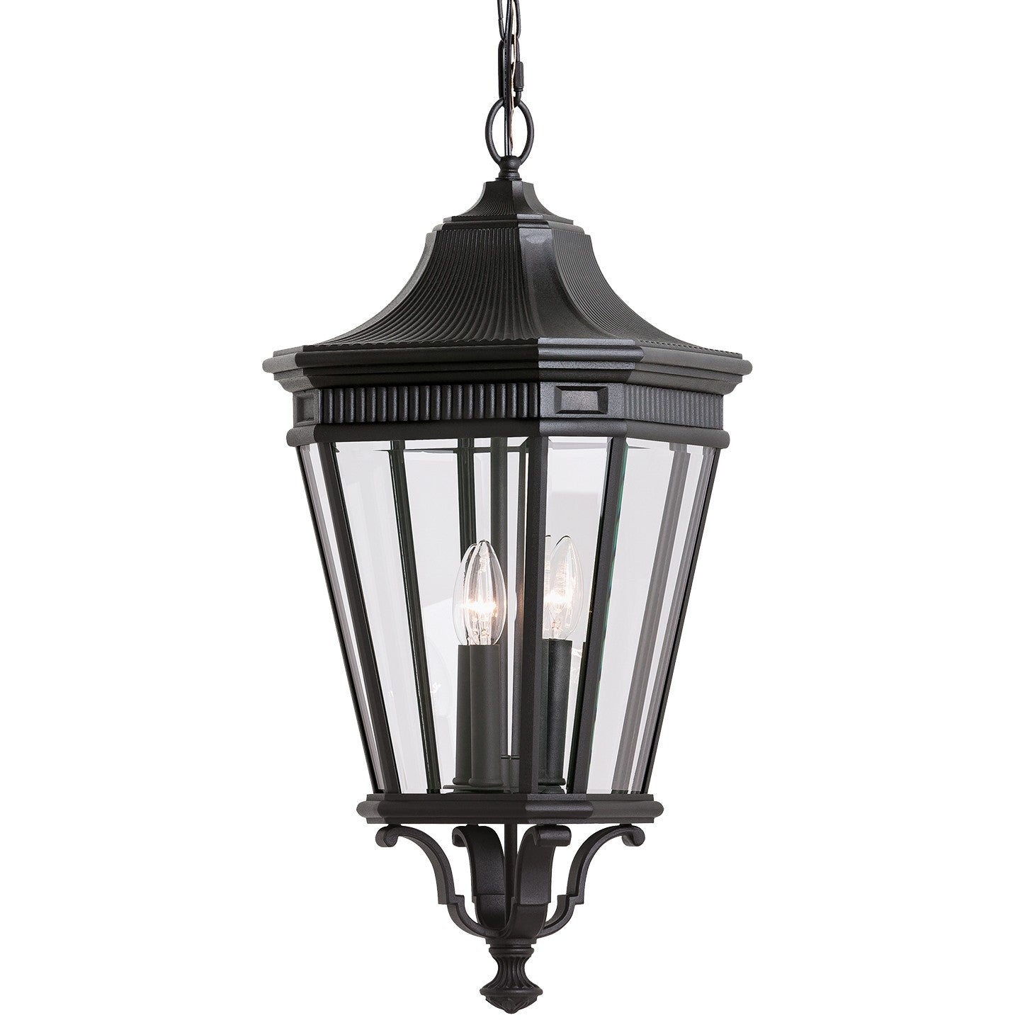Generation Lighting - OL5412BK - Three Light Outdoor Fixture - Cotswold Lane - Black