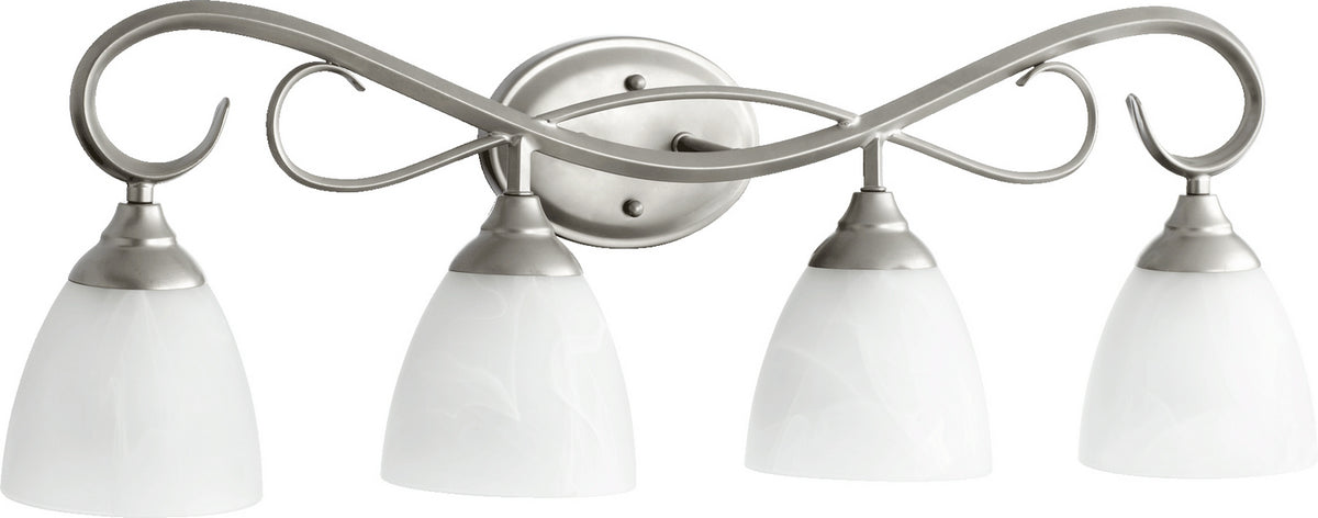 Quorum - 5108-4-64 - Four Light Vanity - Powell - Classic Nickel